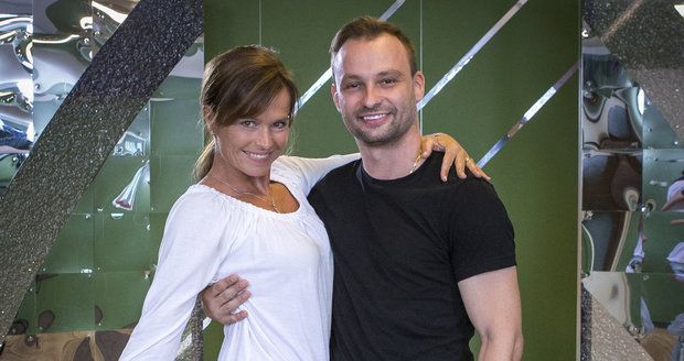 Olga Šípková a její taneční partner Marek Dědík