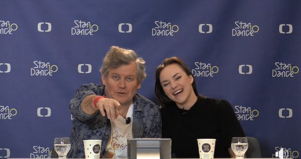 Miroslav Hanuš a Adriana Mašková v live streamu StarDance