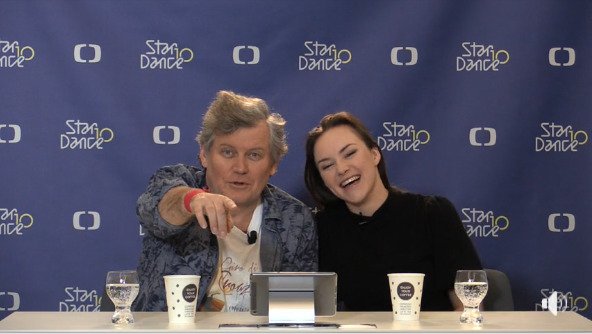 Miroslav Hanuš a Adriana Mašková v live streamu StarDance