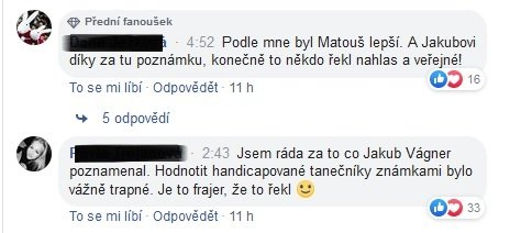 Reakce na Facebooku ČT