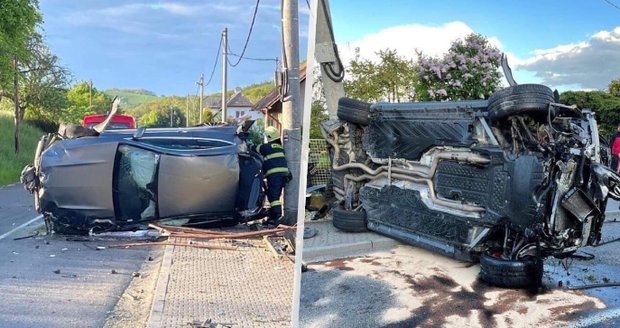 Opilý mladík zdemoloval mercedes za miliony: Zaznělo skřípění brzd a pak ohlušující rána!