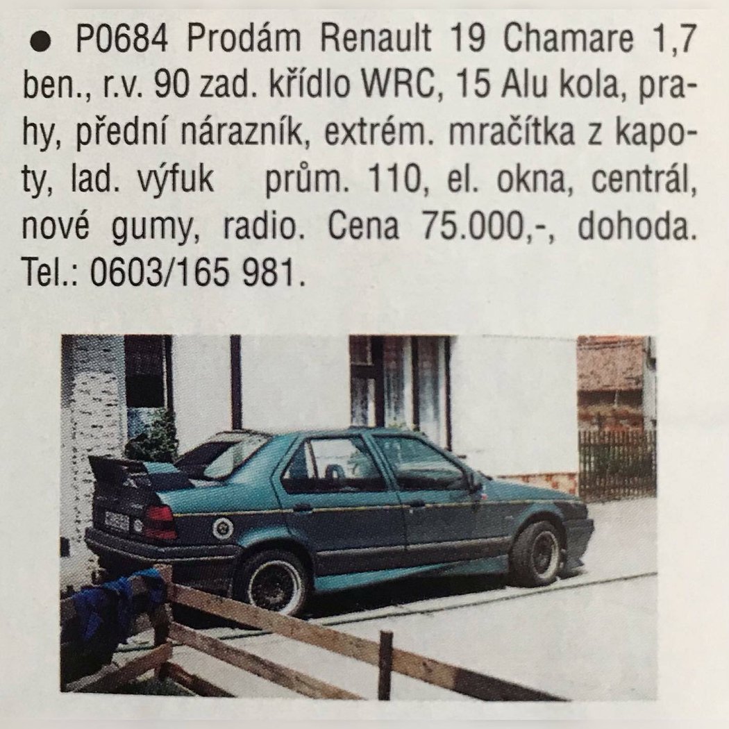 Renault 19 Chamare