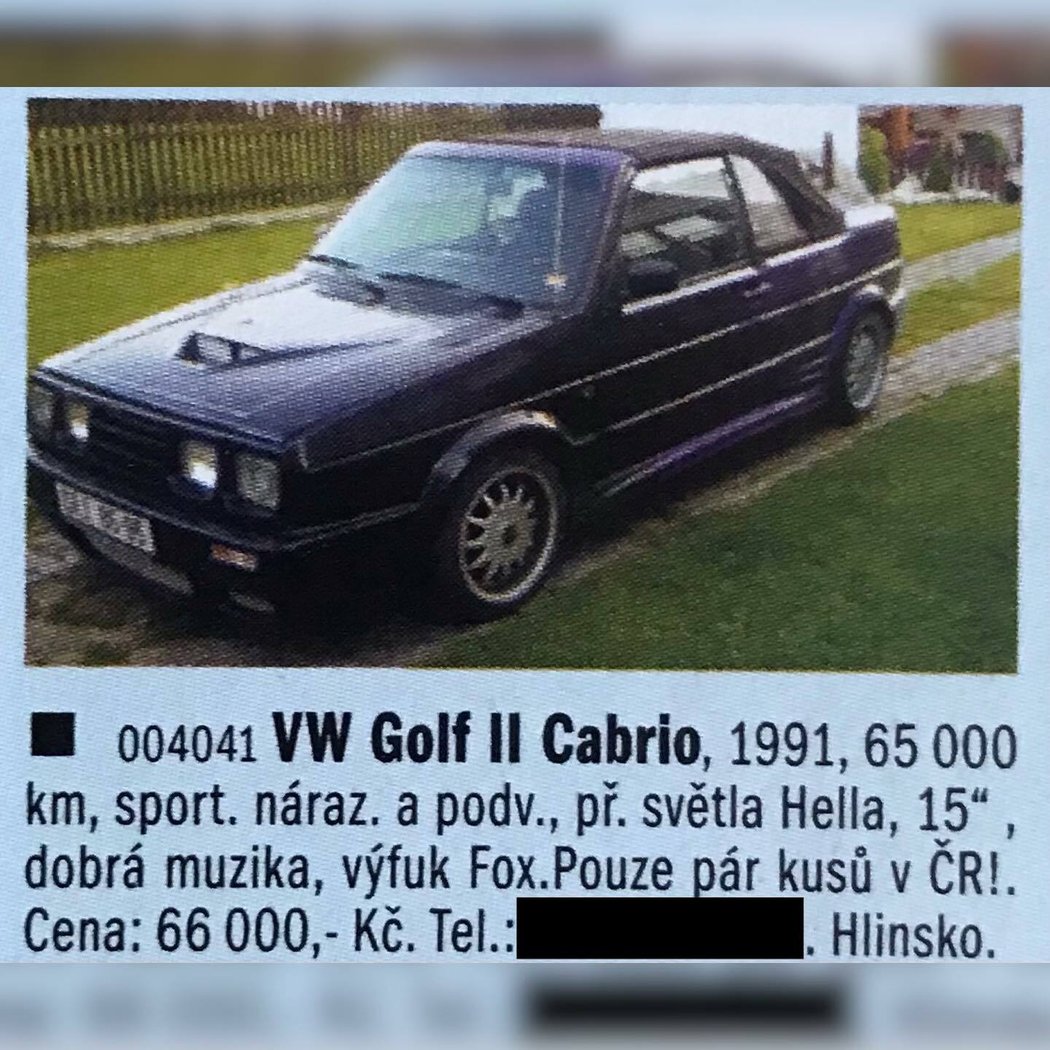 Vw Golf II Cabrio