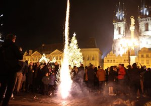 Nový rok na Staroměstském náměstí