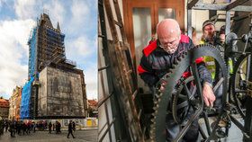 Průběh rekonstrukčních prací na Staroměstském orloji