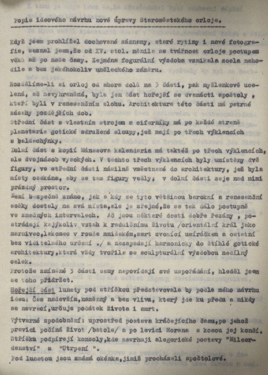 Vzkaz akademického sochaře Vojtěcha Suchardy z roku 1948.