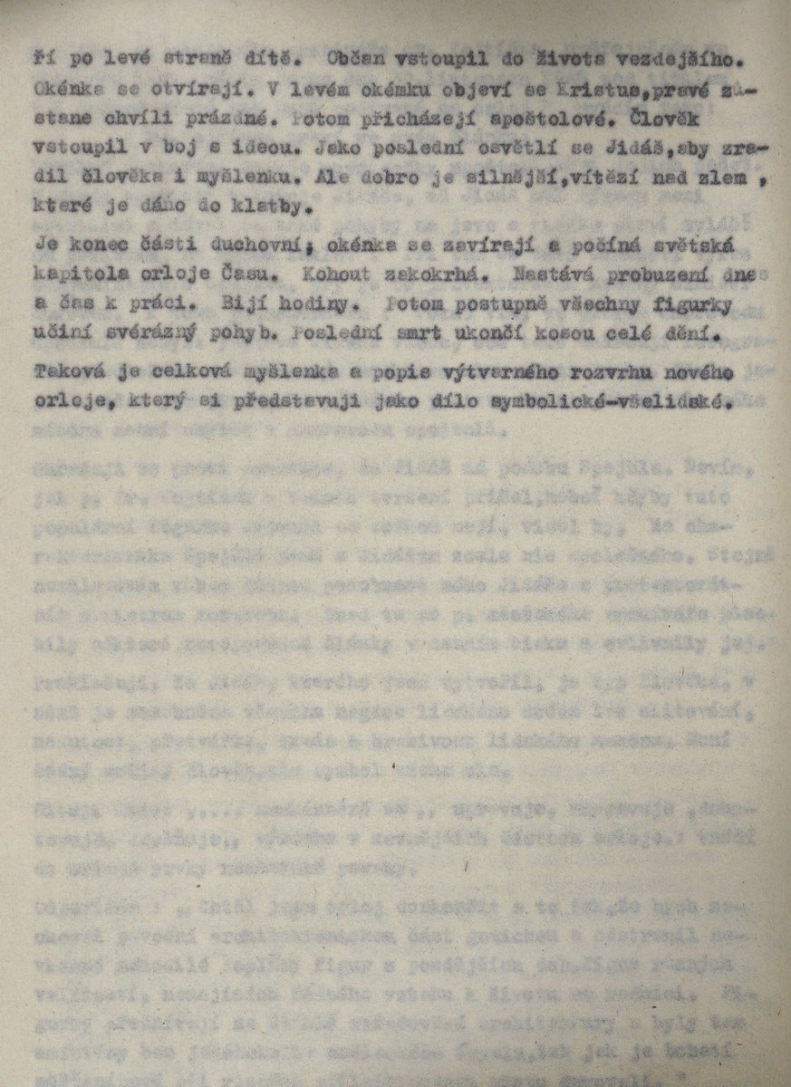 Vzkaz akademického sochaře Vojtěcha Suchardy z roku 1948.