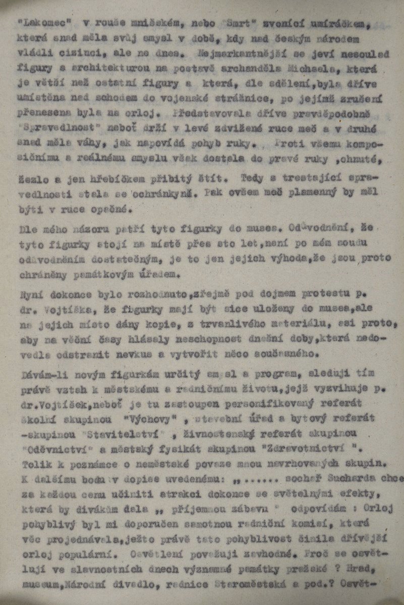 Vzkaz akademického sochaře Vojtěcha Suchardy z roku 1948.