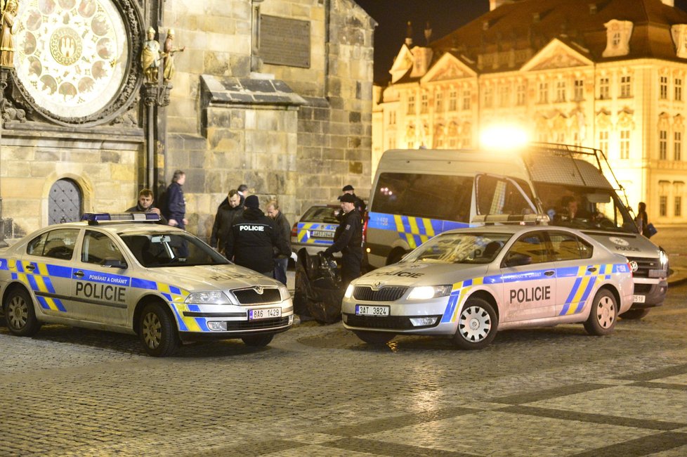 Policisté na místě činu