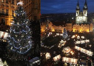 Vánoce na Staroměstském náměstí.