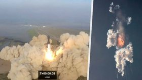 Potíže Muskovy gigantické rakety: Výbuch krátce po startu! Co bude se Starship dál?