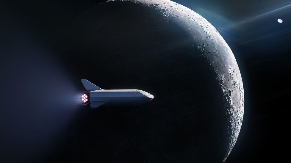 Starship by se k Měsíci mohl vydat už v roce 2023