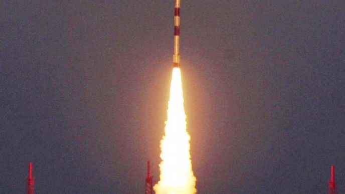 Start indické rakety Polar Satellite Launch Vehicle (PSLV)