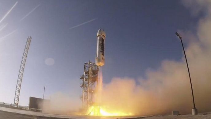 Vesmírná loď New Shepard po devíti měsících znovu zažehne své motory.