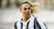 Česká fotbalistka Andrea Stašková v dresu Juventusu