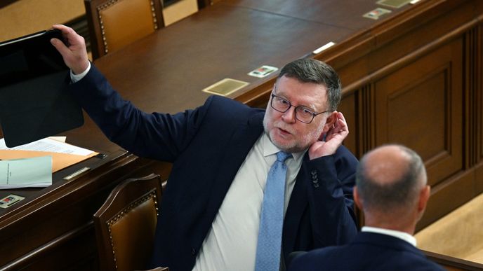 Ministr financí Zbyněk Stanjura při schvalování rozpočtu