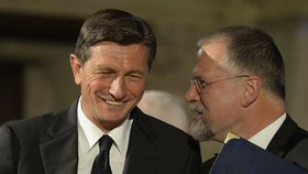 Státní vyznamenání 2017: Slovinský prezident Borut Pahor s prasynovcem Josipa Plečnika