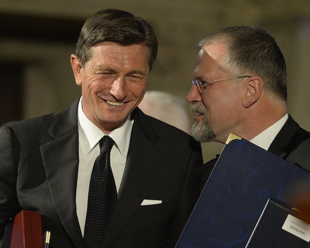 Státní vyznamenání 2017: Slovinský prezident Borut Pahor s prasynovcem Josipa Plečnika