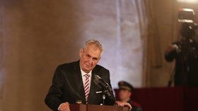Státní vyznamenání 2017: Projev prezidenta Miloše Zemana