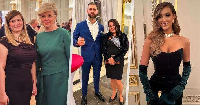 Recepce na Hradě po předávání státních vyznamenání 2025: Poslankyně Chochelová s Evou Pavlovou, Jiří Procházka či misska Górecká (28.10.2025)