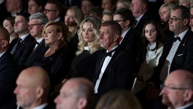 Předávání státních vyznamenání 2025: Andrej a Monika Babišovi (28.10.2025)