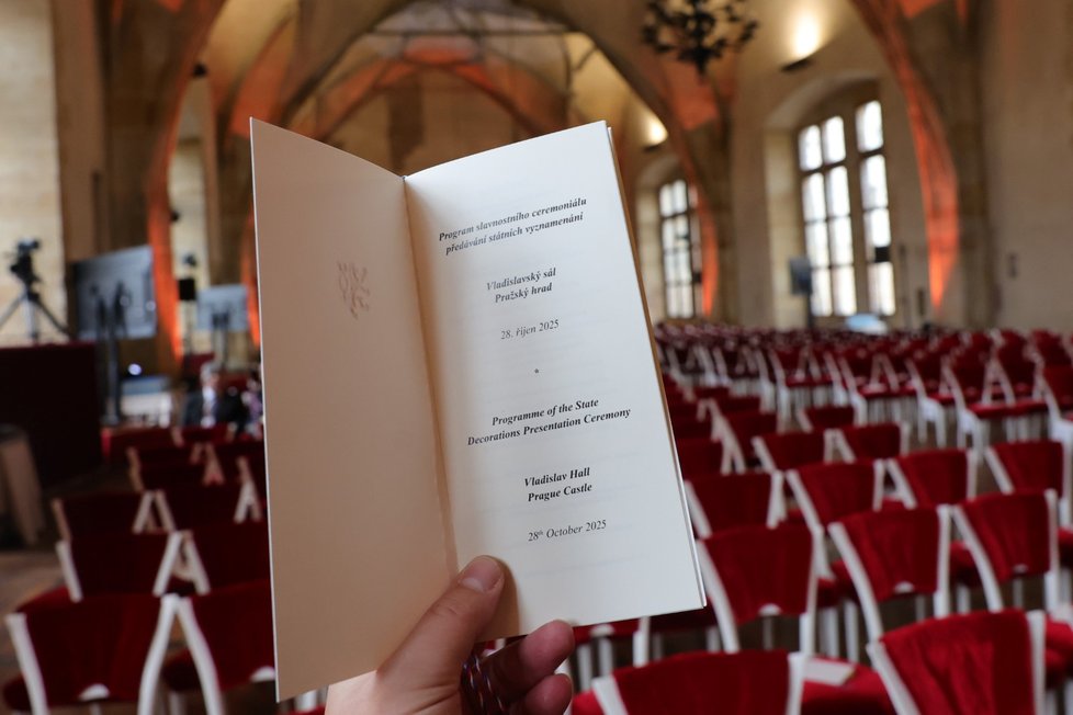 Generální zkouška předávání státních vyznamenání 2025 (28.10.2025) Generální zkouška předávání státních vyznamenání 2025 (28.10.2025)