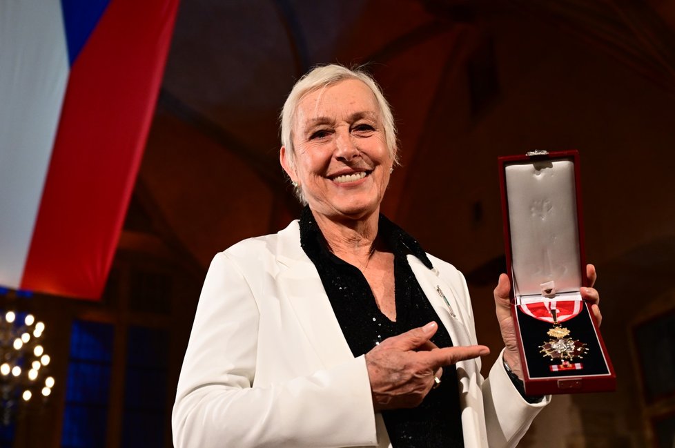 Státní vyznamenání 2025: Martina Navrátilová (28.10.2025) Státní vyznamenání 2025: Martina Navrátilová (28.10.2025)