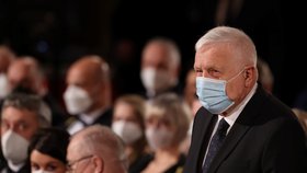 Bývalý prezident Václav Klaus na předávání státních vyznamenání