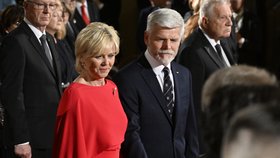 Udílení státních vyznamenání 2023: Prezident Petr Pavel s manželkou Evou
