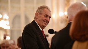 Recepce po udílení státních vyznamenání 2019: Miloš Zeman