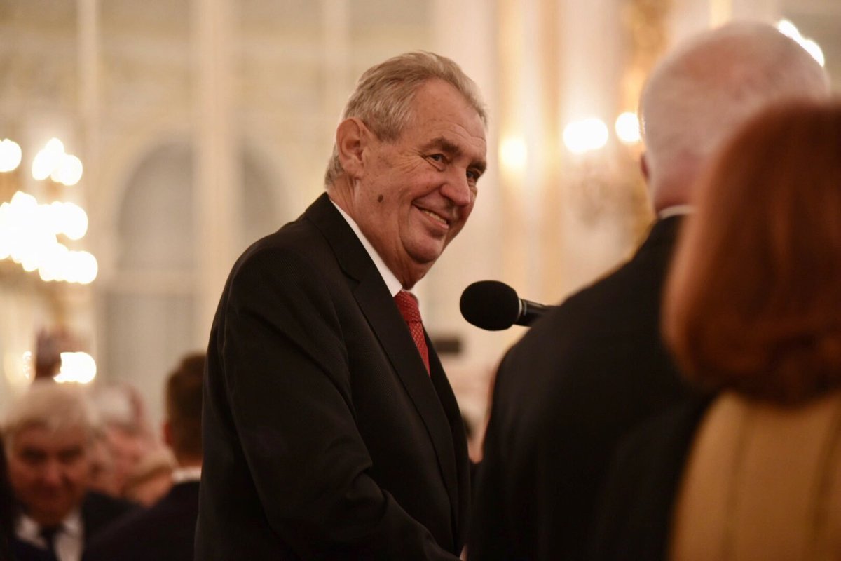 Recepce po udílení státních vyznamenání 2019: Miloš Zeman