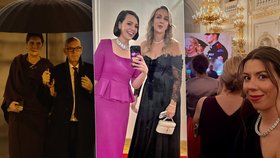 Předávání vyznamenání: Zatímco ministři včetně Oty Klempíře vyrazili po ceremoniálu domů, poslankyně Urbanová, Stojanová a mnozí další do Španělského sálu na recepci.