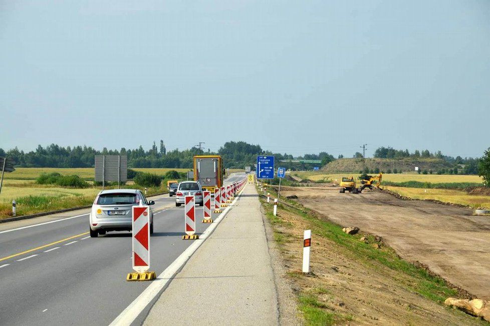 Stavba dálnice D3 v úseku Veselí nad Lužnicí - Bošilec