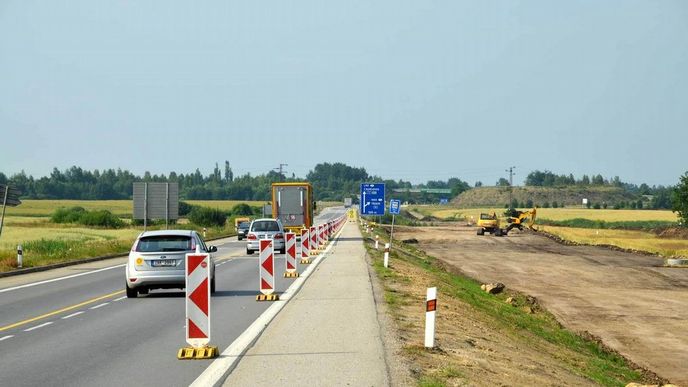 Stavba dálnice D3 v úseku Veselí nad Lužnicí - Bošilec