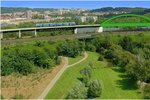 Vizualizace stavby mostu v parku Smetanka