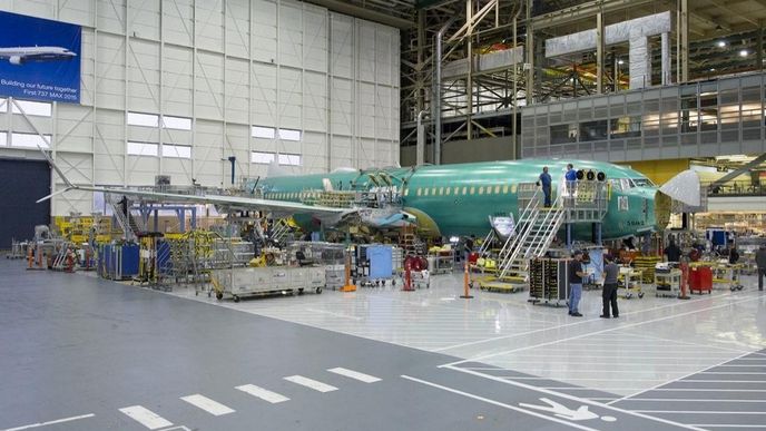 Stavba prvního Boeingu 737 MAX