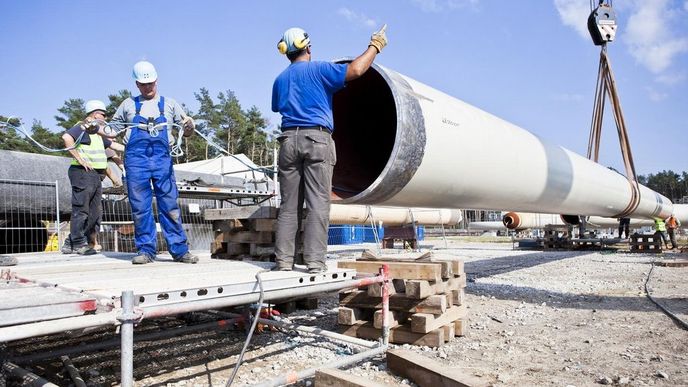Stavba prvního plynovodu Nord Stream
