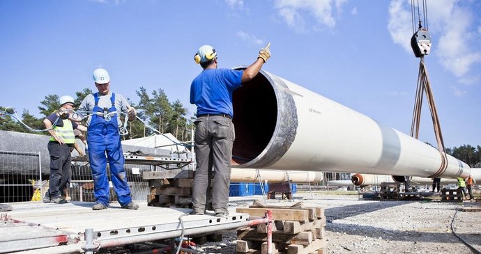 Stavba prvního plynovodu Nord Stream