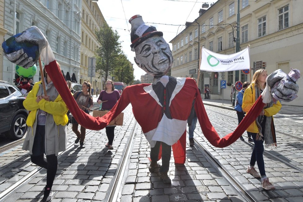 Čeští studenti stávkovali za klima. (20. 9. 2019)