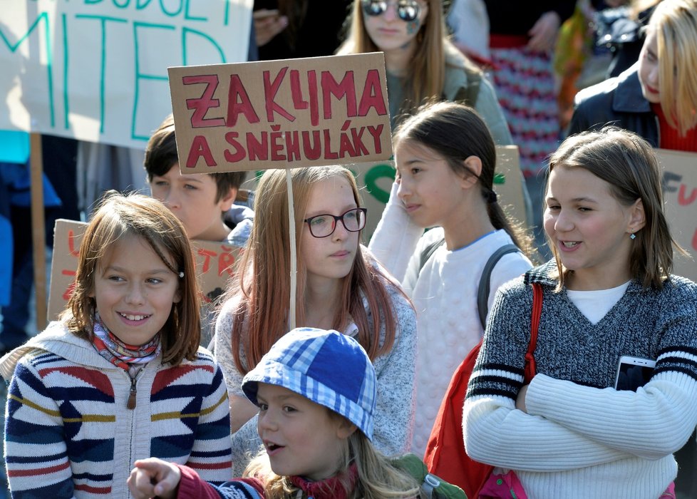 Čeští studenti stávkovali za klima. (20. 9. 2019)