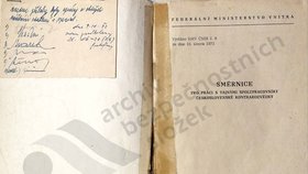 Takhle vypadá manuál pro práci s tuzemskými agenty z roku 1972