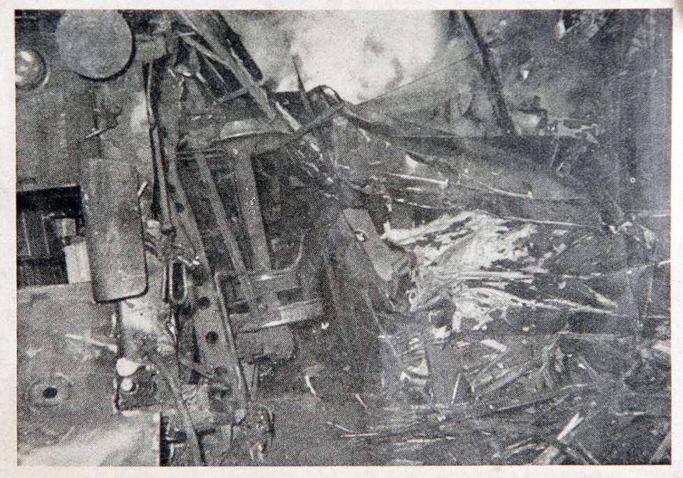 Železniční neštěstí u Stéblové.