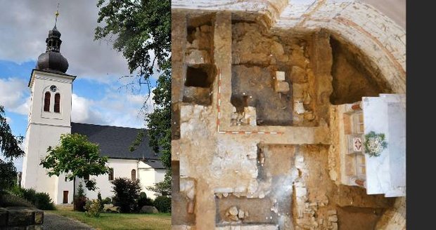 Při rekonstrukci kostela Narození Panny Marie ve Stěbořicích našli pozůstatky z doby románské.