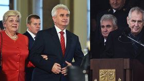 Předseda Senátu Milan Štěch (ČSSD) během oslav 100 let vzniku ČSR. Proč mu Zeman při armádní přehlídce nepodal ruku?