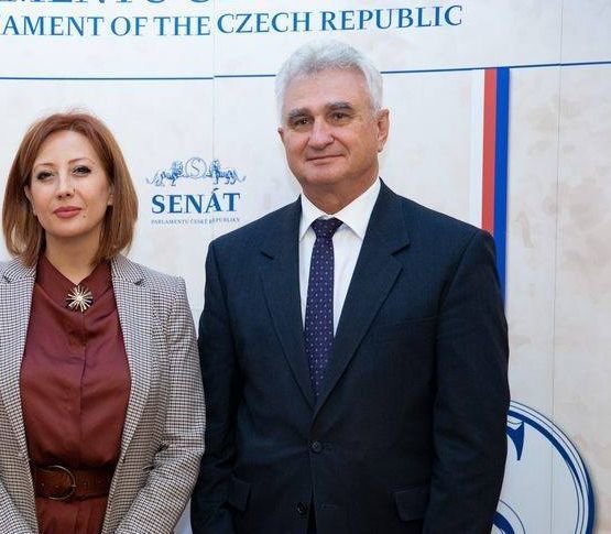 Milan Štěch a poslankyně parlamentu Arménské republiky Gayane Abrahamyan