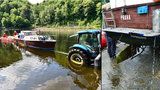 Utopená loď na Štěchovické přehradě: Nehodu způsobila upuštěná hladina řeky