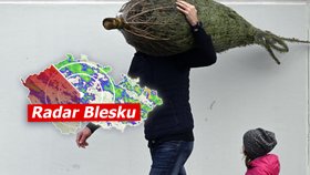 Štědrý den je nezvykle teplý: V Břeclavi naměřili 12 °C. Jaký bude Silvestr? Sledujte radar Blesku