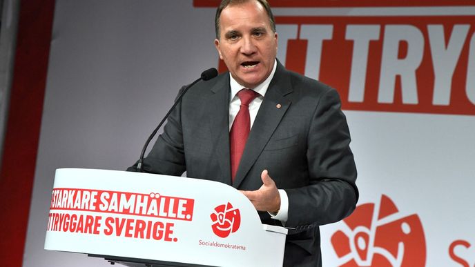 Lídr švédských sociálních demokratů Stefan Löfven