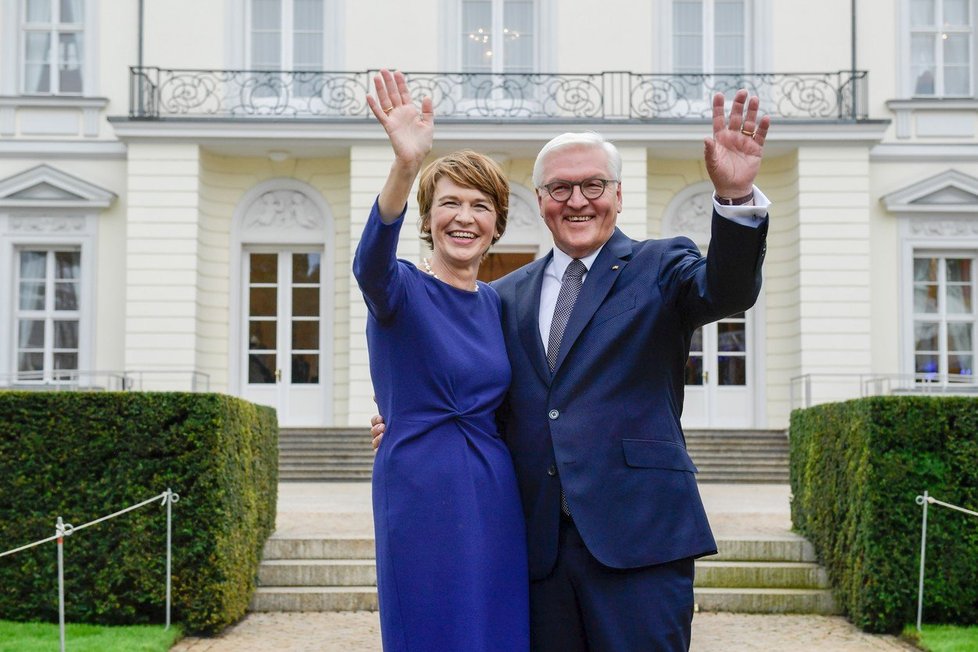 Německý prezident Steinmeier s manželkou Elke