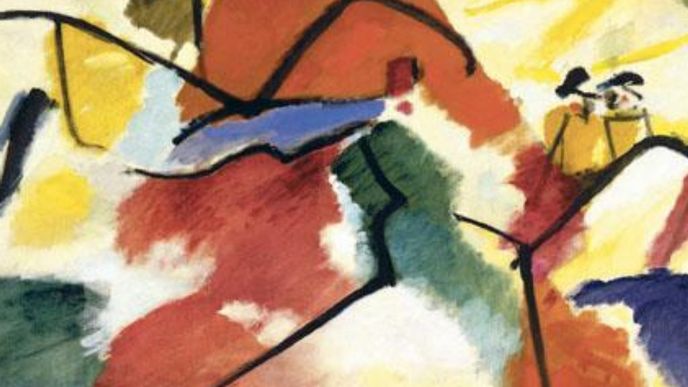Stejně jako Schönberg osvobodil hudební tóny od svazujících pravidel, vymanil barvy a linky ze stereotypu malíř Kandinskij. Dokazuje to například jeho Imprese 5 (Park) z roku 1911